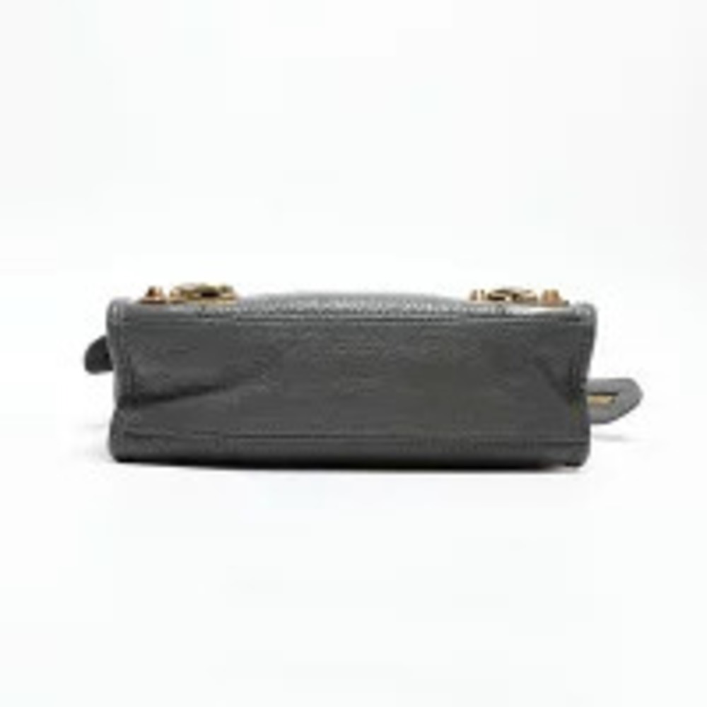 Balenciaga Leather Metallic City Shoulder Bag Gray - Picture 8 of 13